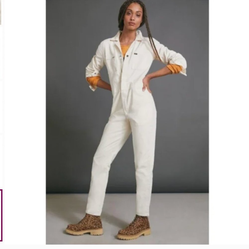 NWT Lee Vintage Modern Union Alls Coveralls Size Medium Ecru Size L